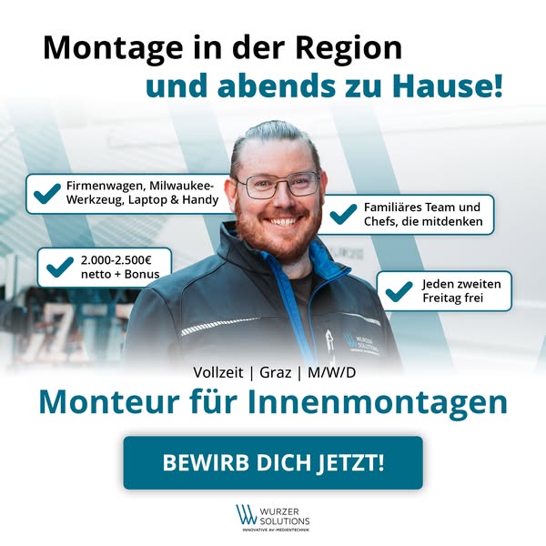 Wurzer Solutions GmbH — Monteur Innenmontagen (M/W/D)
